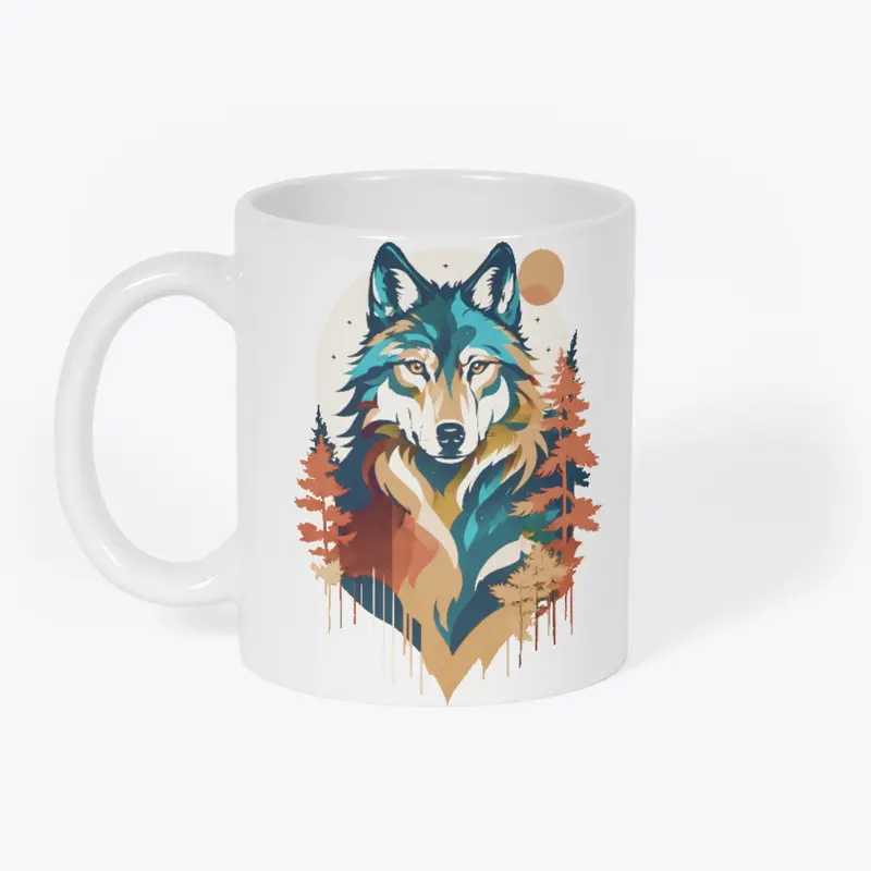 Wolf Shirt Wednesday - Pastel Fall Wolf