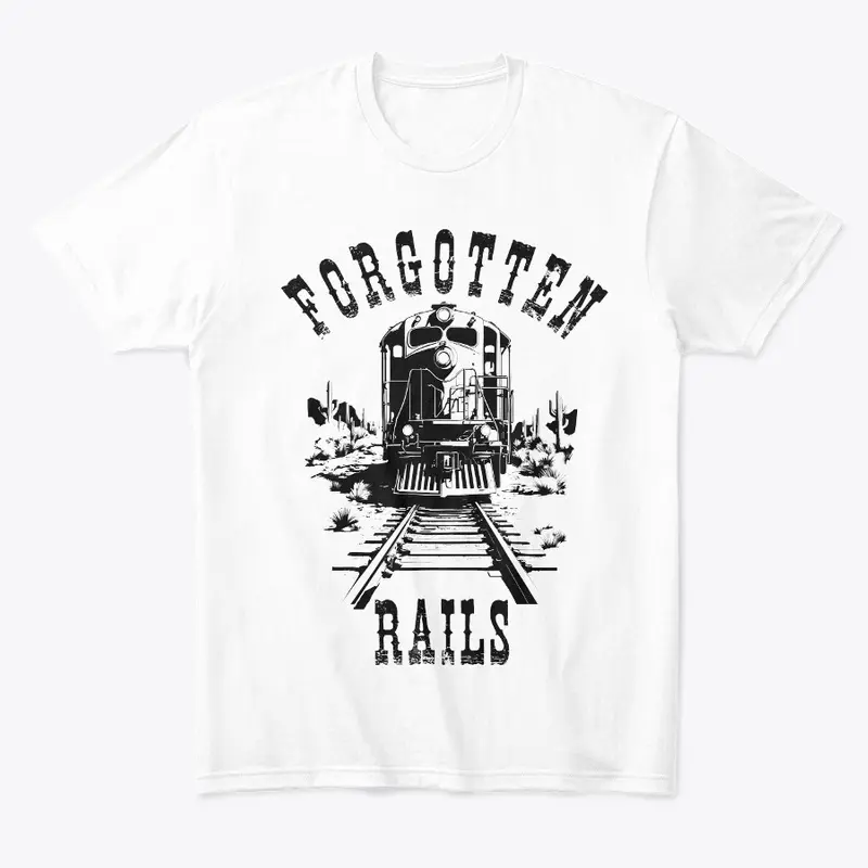 Forgotten Rails - Black on White