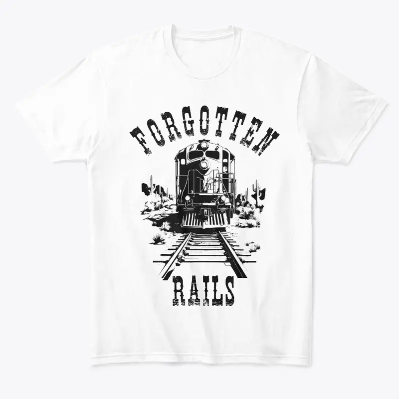 Forgotten Rails - Black on White